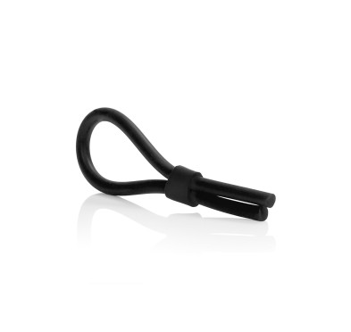 Pierścień-SILICONE STUD LASSO BLACK